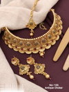 Brass High Gold Rajwadi Choker Set Wholesale Shop In Surat
